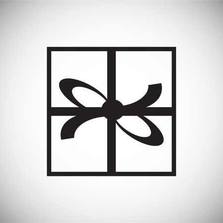 Gift icon on white background for graphic and web design, Modern simple vector sign. Internet concept. Trendy symbol for website design web button or mobile appのイラスト素材