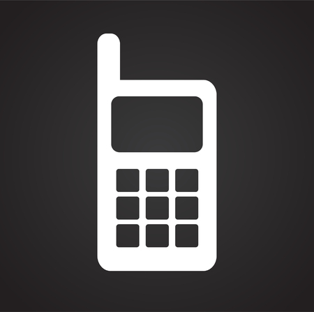 Phone icons set on white background for graphic and web design, Modern simple vector sign. Internet concept. Trendy symbol for website design web button or mobile appのイラスト素材