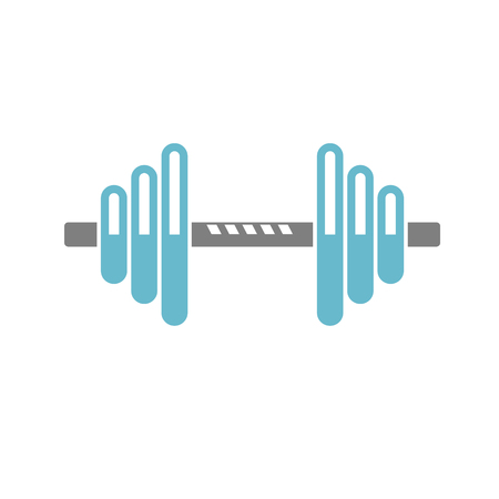 Dumbbell icon on white background for graphic and web design, Modern simple vector sign. Internet concept. Trendy symbol for website design web button or mobile appのイラスト素材