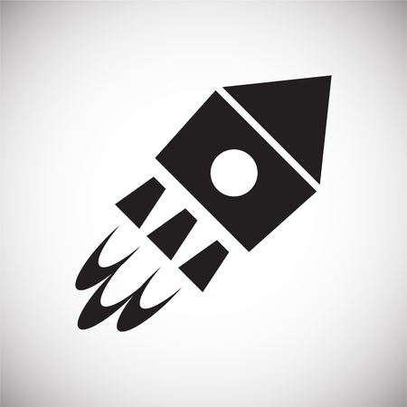 Rocket icon on white background for graphic and web design, Modern simple vector sign. Internet concept. Trendy symbol for website design web button or mobile appのイラスト素材