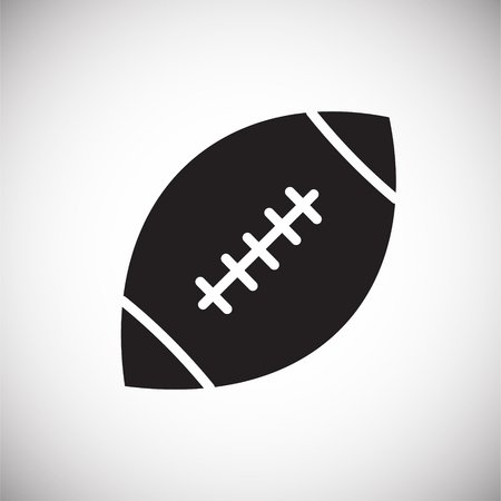 American football icon on white background for graphic and web design, Modern simple vector sign. Internet concept. Trendy symbol for website design web button or mobile appの写真素材