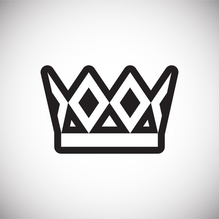 Crown set on white background for graphic and web design, Modern simple vector sign. Internet concept. Trendy symbol for website design web button or mobile appのイラスト素材