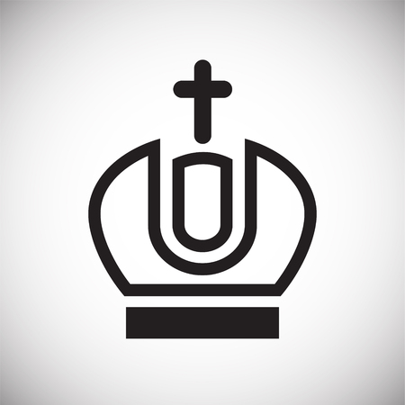 Crown set on white background for graphic and web design, Modern simple vector sign. Internet concept. Trendy symbol for website design web button or mobile appのイラスト素材