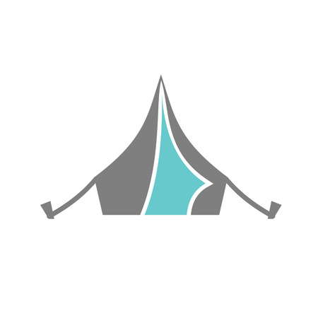 Camping tent icon on white background for graphic and web design, Modern simple vector sign. Internet concept. Trendy symbol for website design web button or mobile appの写真素材