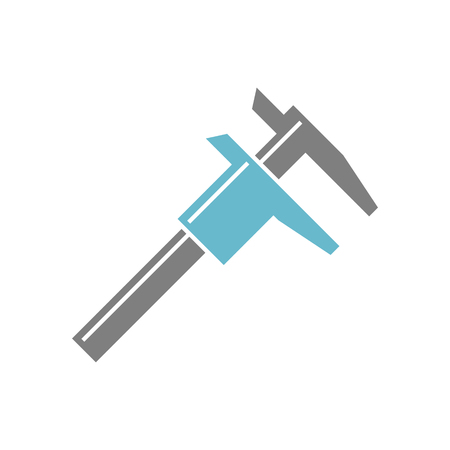 Tool caliper icon on white background for graphic and web design, Modern simple vector sign. Internet concept. Trendy symbol for website design web button or mobile appの写真素材