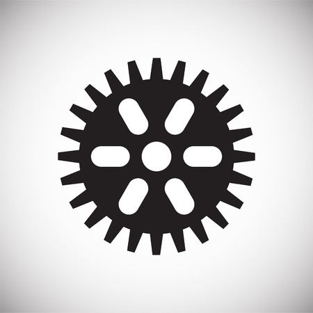 Gear icon on white background for graphic and web design, Modern simple vector sign. Internet concept. Trendy symbol for website design web button or mobile appのイラスト素材