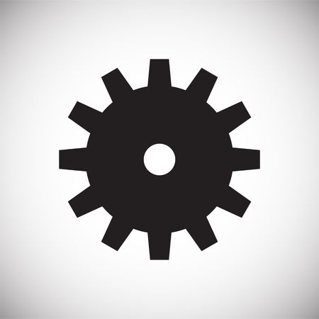 Gear icon on white background for graphic and web design, Modern simple vector sign. Internet concept. Trendy symbol for website design web button or mobile appのイラスト素材