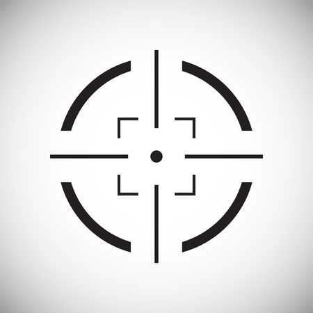 Target icon set on white background for graphic and web design, Modern simple vector sign. Internet concept. Trendy symbol for website design web button or mobile appのイラスト素材