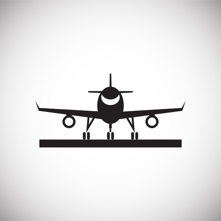 Airplane icons on white background for graphic and web design, Modern simple vector sign. Internet concept. Trendy symbol for website design web button or mobile appのイラスト素材