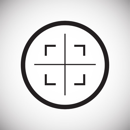 Target icon set on white background for graphic and web design, Modern simple vector sign. Internet concept. Trendy symbol for website design web button or mobile appの写真素材