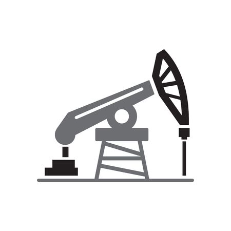 Oil production icon on white background for graphic and web design, Modern simple vector sign. Internet concept. Trendy symbol for website design web button or mobile appのイラスト素材