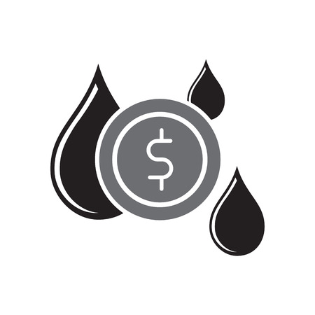Oil icon on white background for graphic and web design, Modern simple vector sign. Internet concept. Trendy symbol for website design web button or mobile appのイラスト素材