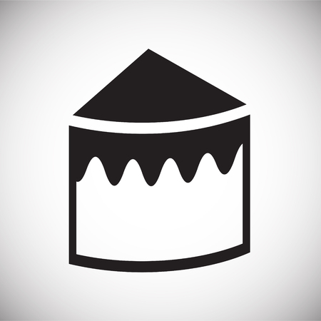 Cake icon on white background for graphic and web design, Modern simple vector sign. Internet concept. Trendy symbol for website design web button or mobile appのイラスト素材