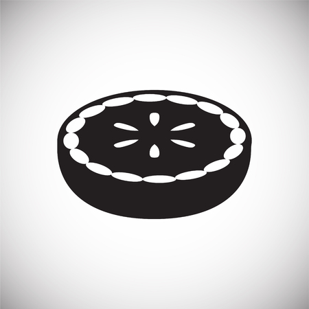 Cake icon on white background for graphic and web design, Modern simple vector sign. Internet concept. Trendy symbol for website design web button or mobile appのイラスト素材