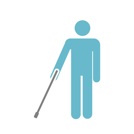 Disability icon on white background for graphic and web design, Modern simple vector sign. Internet concept. Trendy symbol for website design web button or mobile appのイラスト素材