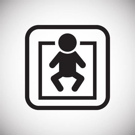 Restroom swaddle icon on white background for graphic and web design, Modern simple vector sign. Internet concept. Trendy symbol for website design web button or mobile appの写真素材