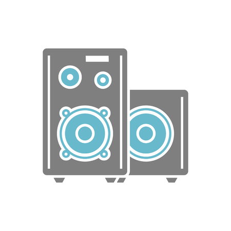 Speakers icon on white background for graphic and web design, Modern simple vector sign. Internet concept. Trendy symbol for website design web button or mobile appのイラスト素材