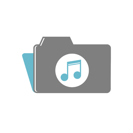 Music icon on white background for graphic and web design, Modern simple vector sign. Internet concept. Trendy symbol for website design web button or mobile appのイラスト素材