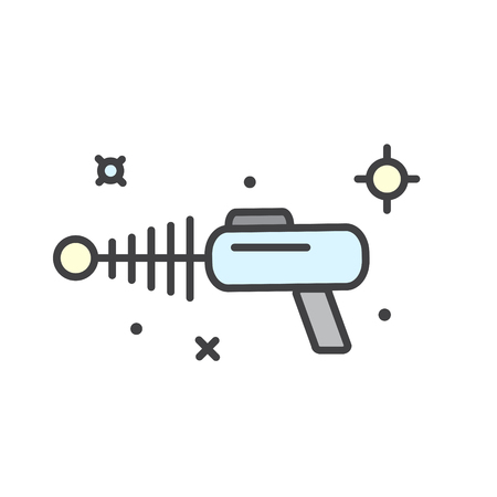 Blaster color icon on white background for graphic and web design, Modern simple vector sign. Internet concept. Trendy symbol for website design web button or mobile appの写真素材