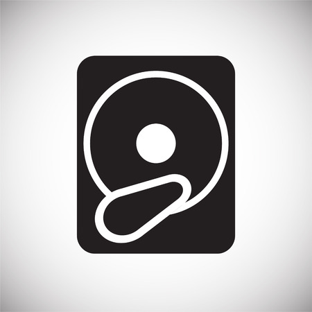 Data storage device icon on white background for graphic and web design, Modern simple vector sign. Internet concept. Trendy symbol for website design web button or mobile appのイラスト素材