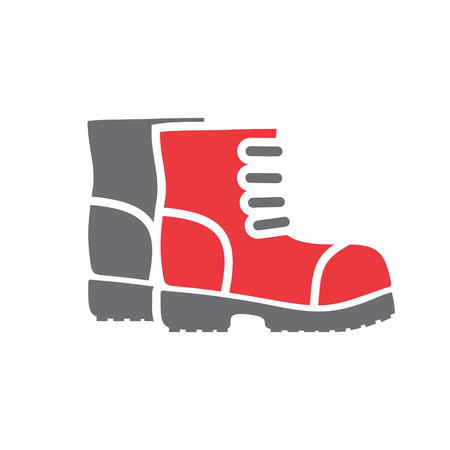 Motorcycle boots icon on white background for graphic and web design, Modern simple vector sign. Internet concept. Trendy symbol for website design web button or mobile appの写真素材