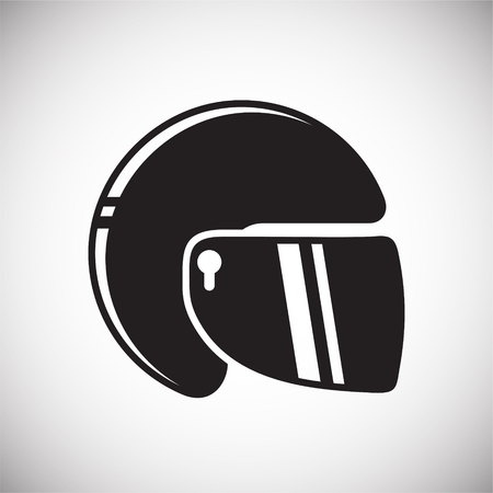 Motorcycle helmet icon on white background for graphic and web design, Modern simple vector sign. Internet concept. Trendy symbol for website design web button or mobile appのイラスト素材