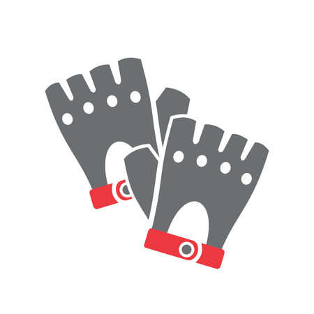 Motorcycle gloves icon on white background for graphic and web design, Modern simple vector sign. Internet concept. Trendy symbol for website design web button or mobile appの写真素材