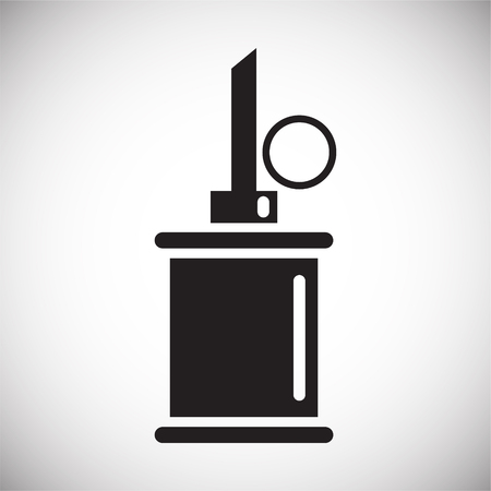 Grenade icon on color circles white background for graphic and web design, Modern simple vector sign. Internet concept. Trendy symbol for website design web button or mobile appのイラスト素材