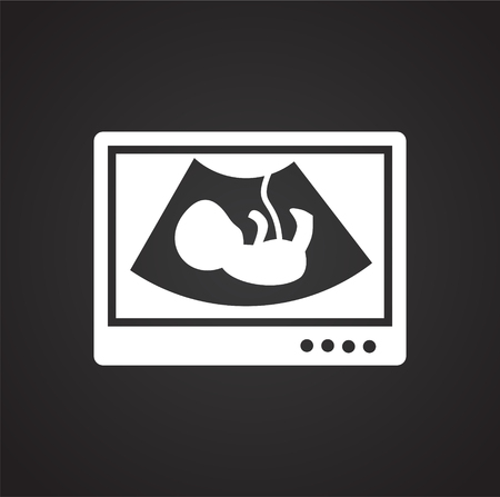 Check up icon on black background for graphic and web design, Modern simple vector sign. Internet concept. Trendy symbol for website design web button or mobile appの写真素材