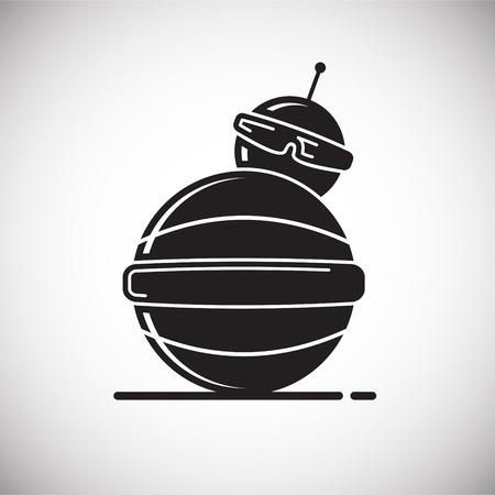 Bot pet icon on white background for graphic and web design, Modern simple vector sign. Internet concept. Trendy symbol for website design web button or mobile appのイラスト素材