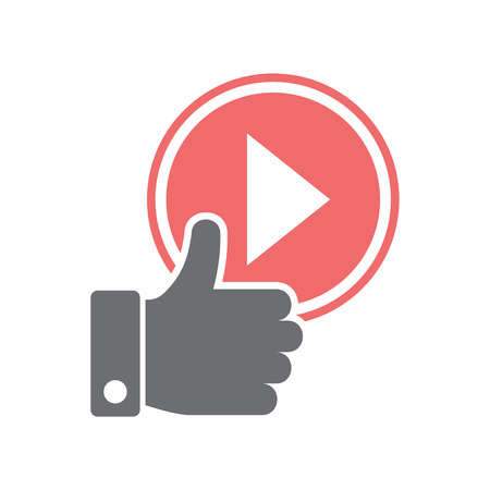Video blog feedback icon on white background for graphic and web design, Modern simple vector sign. Internet concept. Trendy symbol for website design web button or mobile appのイラスト素材