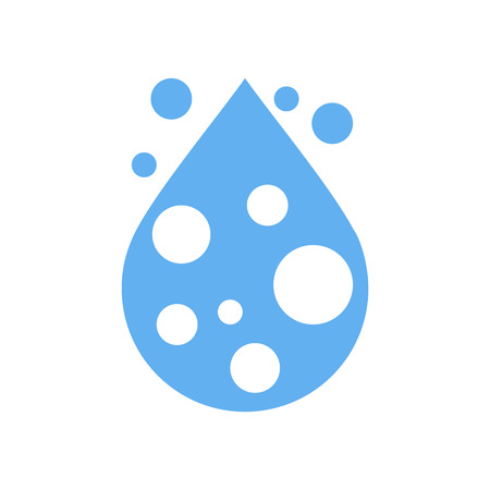 Drop water icon on white background for graphic and web design, Modern simple vector sign. Internet concept. Trendy symbol for website design web button or mobile appのイラスト素材
