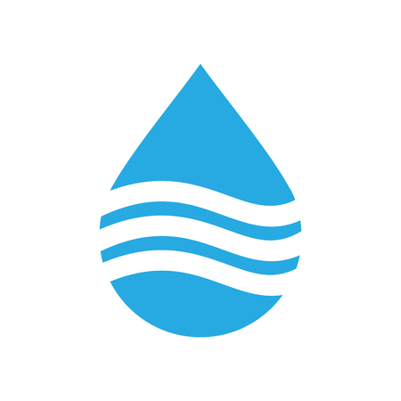 Drop water icon on white background for graphic and web design, Modern simple vector sign. Internet concept. Trendy symbol for website design web button or mobile appのイラスト素材