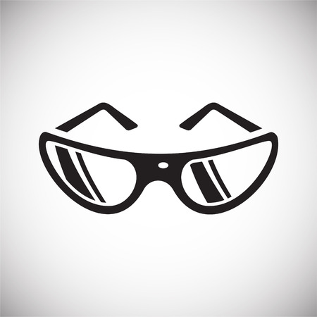 Glasses icon on white background for graphic and web design, Modern simple vector sign. Internet concept. Trendy symbol for website design web button or mobile appの写真素材