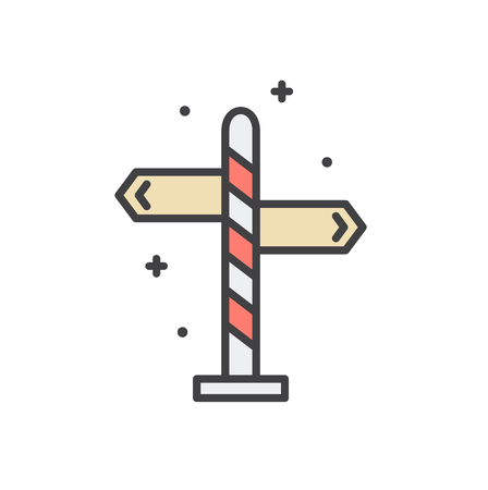 Route line icon for graphic and web design, Modern simple vector sign. Internet concept. Trendy symbol for website design web button or mobile app.の写真素材