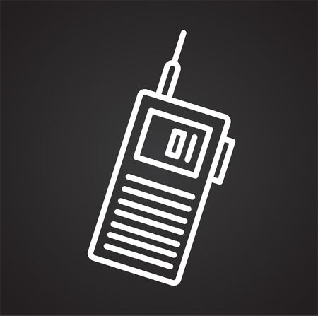 Radio line icon for graphic and web design, Modern simple vector sign. Internet concept. Trendy symbol for website design web button or mobile app.のイラスト素材