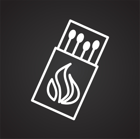 Match line icon for graphic and web design, Modern simple vector sign. Internet concept. Trendy symbol for website design web button or mobile app.のイラスト素材