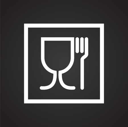 Packaging symbol on background for graphic and web design. Simple vector sign. Internet concept symbol for website button or mobile app.のイラスト素材
