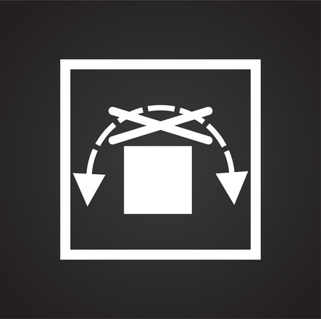 Packaging symbol on background for graphic and web design. Simple vector sign. Internet concept symbol for website button or mobile app.のイラスト素材