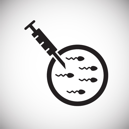 IVF icon on background for graphic and web design. Simple vector sign. Internet concept symbol for website button or mobile app.のイラスト素材