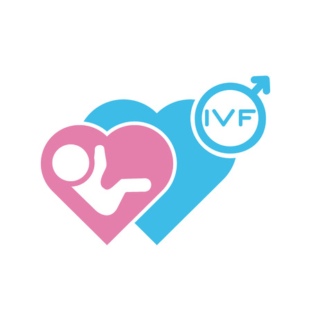 IVF icon on background for graphic and web design. Simple vector sign. Internet concept symbol for website button or mobile app.のイラスト素材