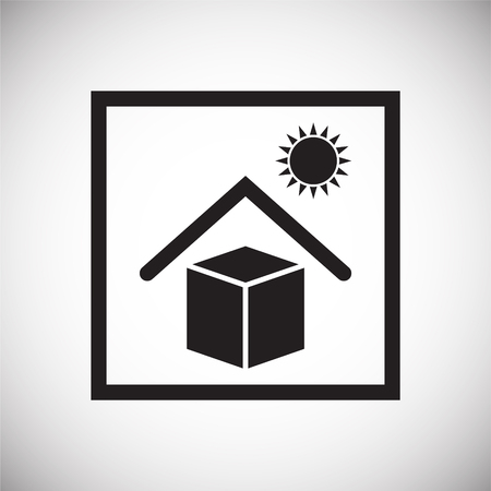 Packaging symbol on background for graphic and web design. Simple vector sign. Internet concept symbol for website button or mobile app.のイラスト素材