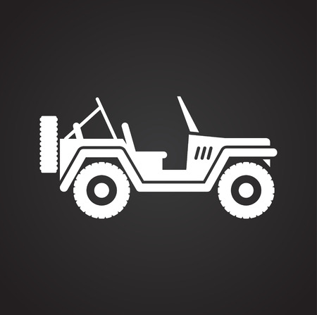 Car icon on background for graphic and web design. Simple vector sign. Internet concept symbol for website button or mobile app.のイラスト素材