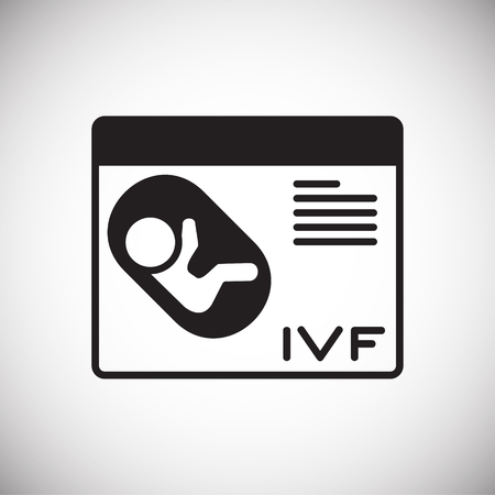 IVF icon on background for graphic and web design. Simple vector sign. Internet concept symbol for website button or mobile app.のイラスト素材