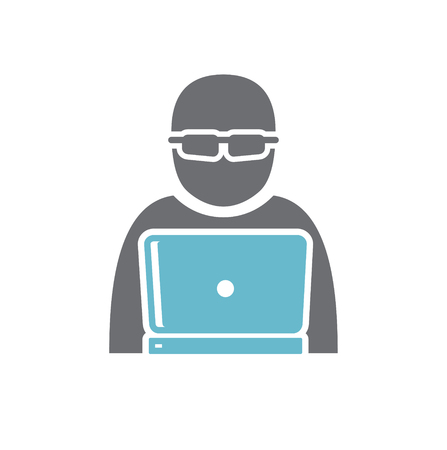Device attack icon on background for graphic and web design. Simple vector sign. Internet concept symbol for website button or mobile app.の写真素材