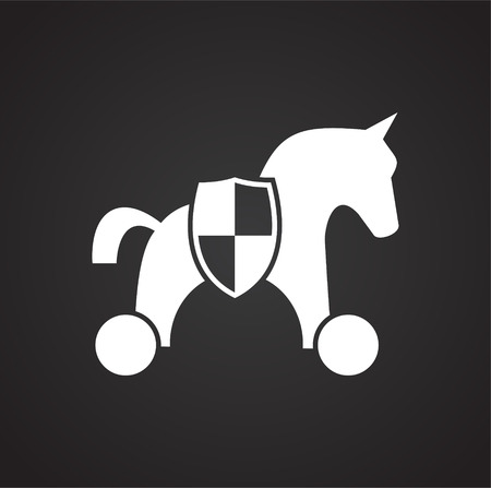 Virus attack icon on background for graphic and web design. Simple vector sign. Internet concept symbol for website button or mobile app.のイラスト素材