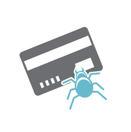 Cyber securty icon on background for graphic and web design. Simple vector sign. Internet concept symbol for website button or mobile app.のイラスト素材