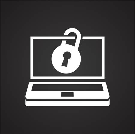 Data security icon on background for graphic and web design. Simple vector sign. Internet concept symbol for website button or mobile app.のイラスト素材