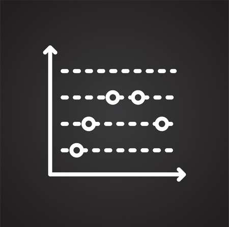 Graph line icon on background for graphic and web design. Simple vector sign. Internet concept symbol for website button or mobile appのイラスト素材
