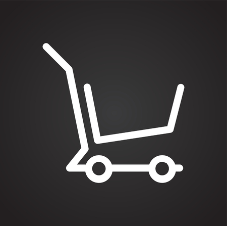 Shop cart icon on background for graphic and web design. Simple vector sign. Internet concept symbol for website button or mobile app.のイラスト素材